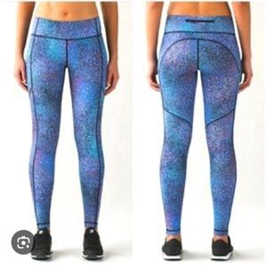 Lululemon strive multi black leggings
